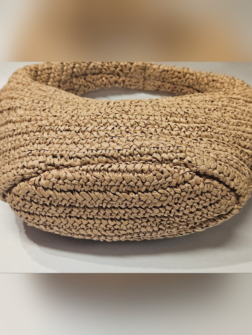LSpace Aya Raffia Shoulder Bag Circle Bag Purse - Picture 3 of 7